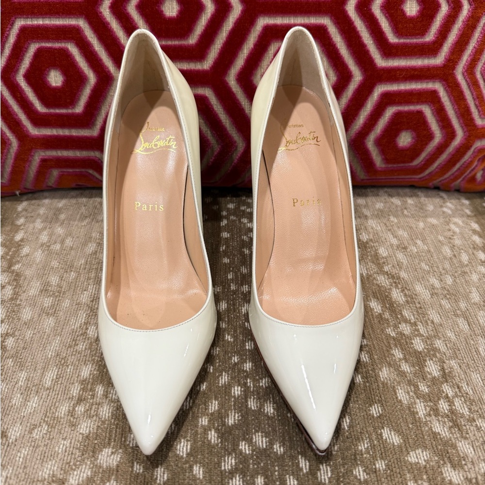 Christian Louboutin White Stiletto Heels